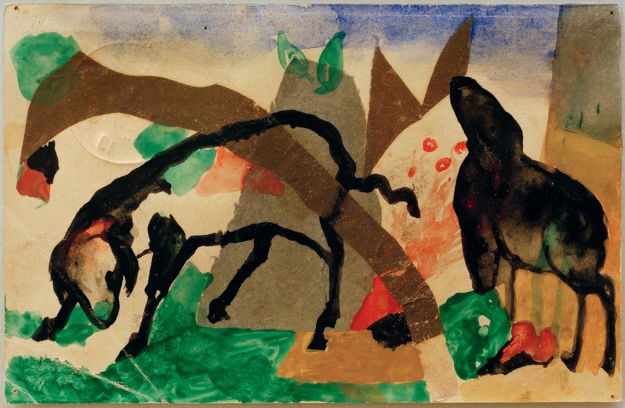 Zinnobergruß 作者 弗朗兹·马克（Franz Marc）