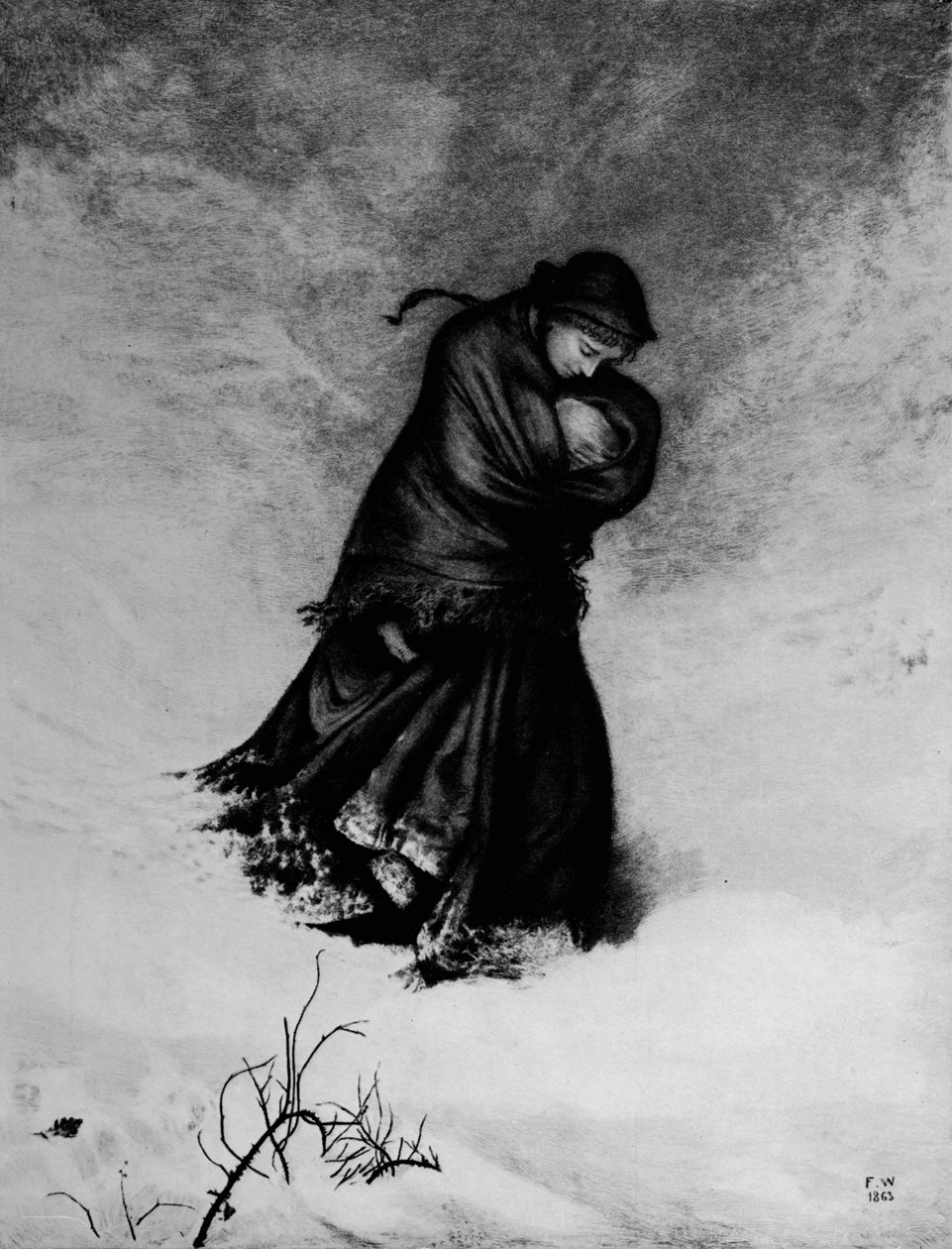 迷途》，1863年，1912年 作者 弗雷德·沃克