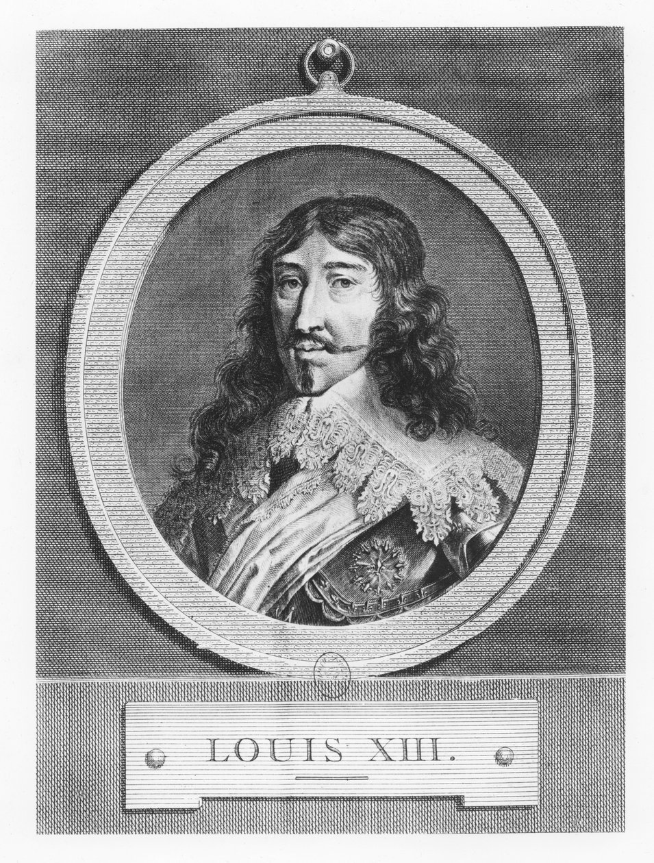 Louis XIII, King of France (engraving) 作者 法语学校