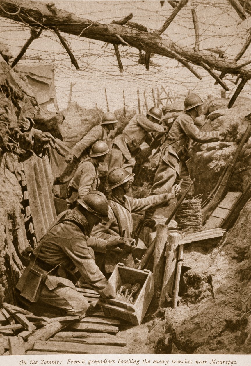 在索姆河上，1914-19 作者 法语学校