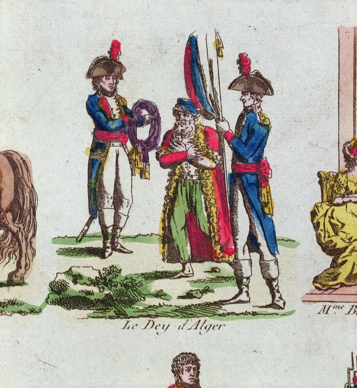 阿尔及尔的Dey，1799年 作者 法语学校