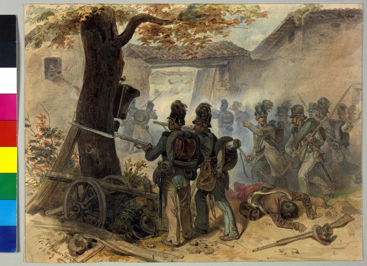1848 年城市战争 作者 弗里茨·阿勒曼德（Fritz L'Allemand）