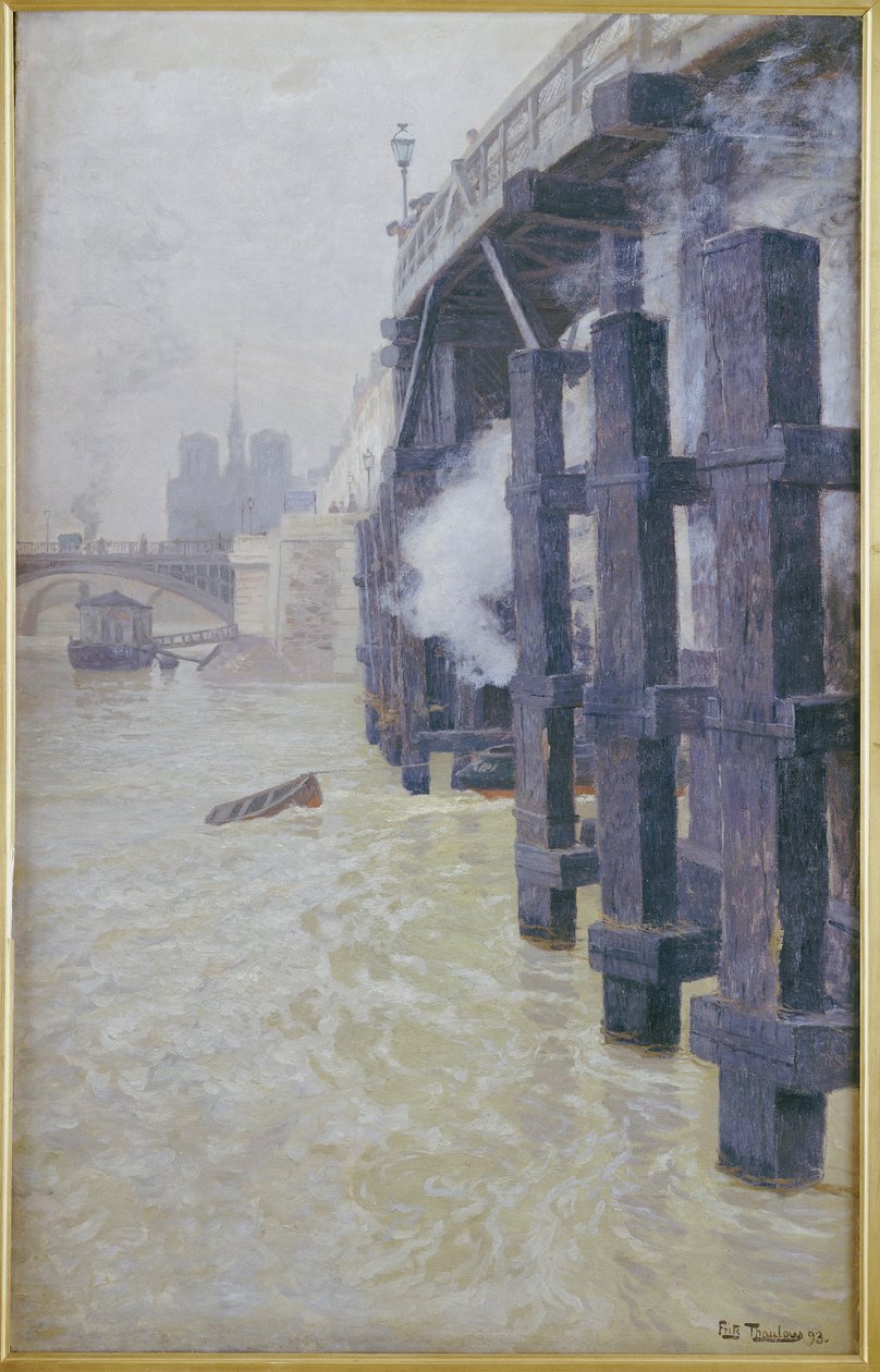 塞纳河，1893年12月 作者 约翰·弗雷德里克·陶洛