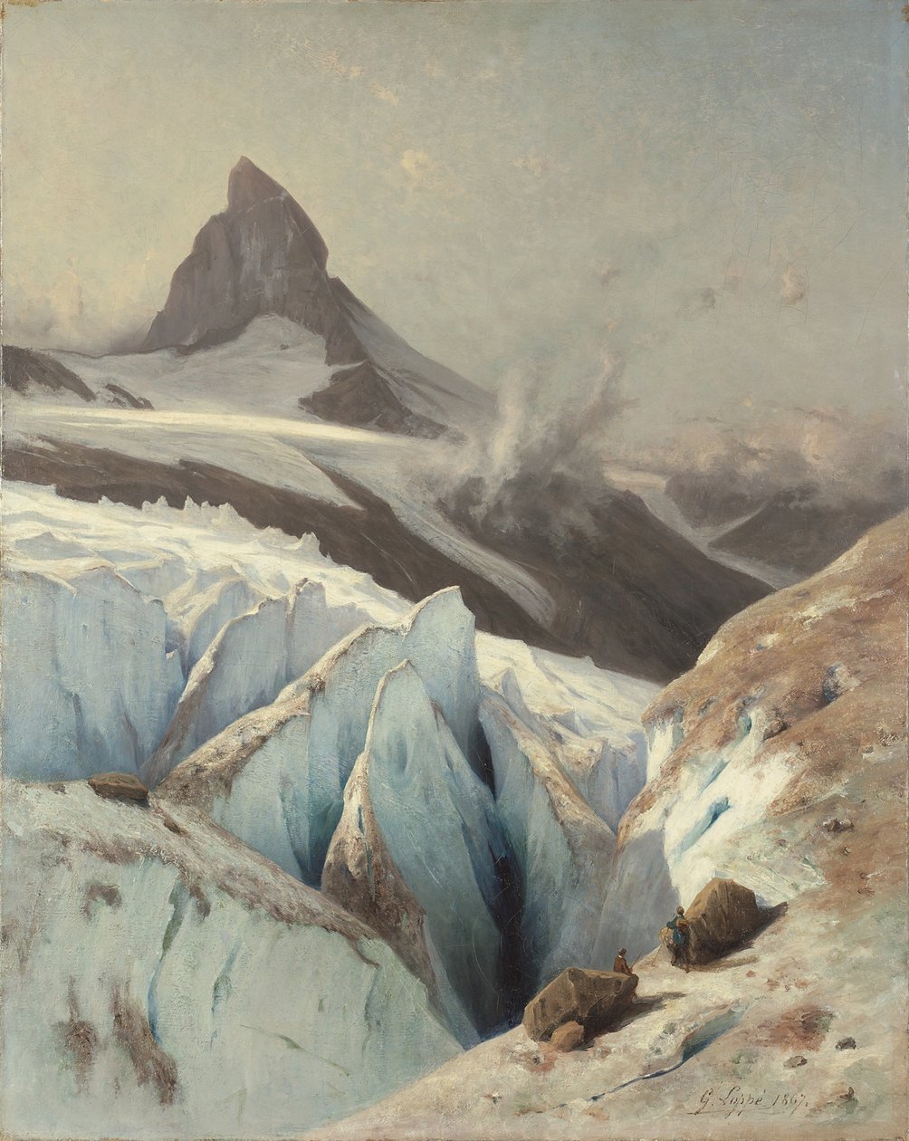 马特霍恩，1867年。 作者 加布里埃尔·洛佩（Gabriel Loppe）