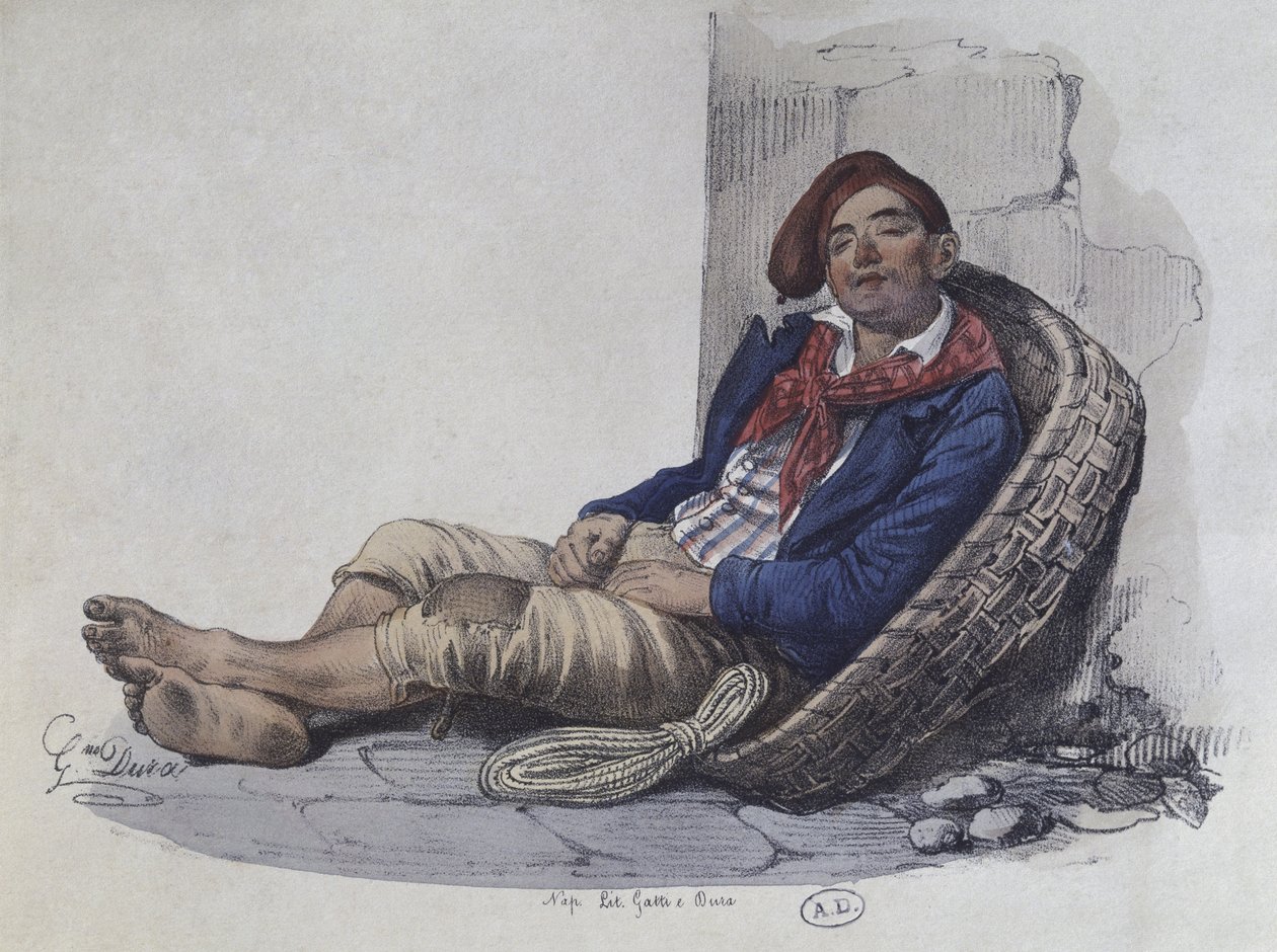 1820年那不勒斯的搬运工 作者 加埃塔诺·杜拉（Gaetano Dura）