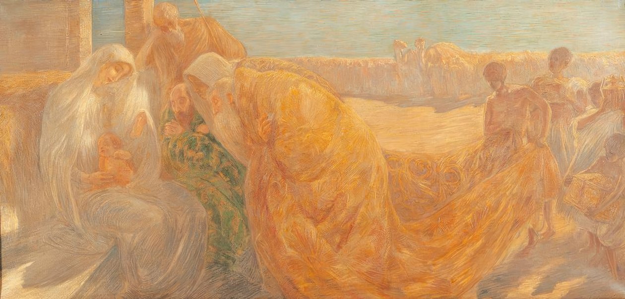 国王的崇拜 作者 加埃塔诺·普雷维亚蒂（Gaetano Previati）