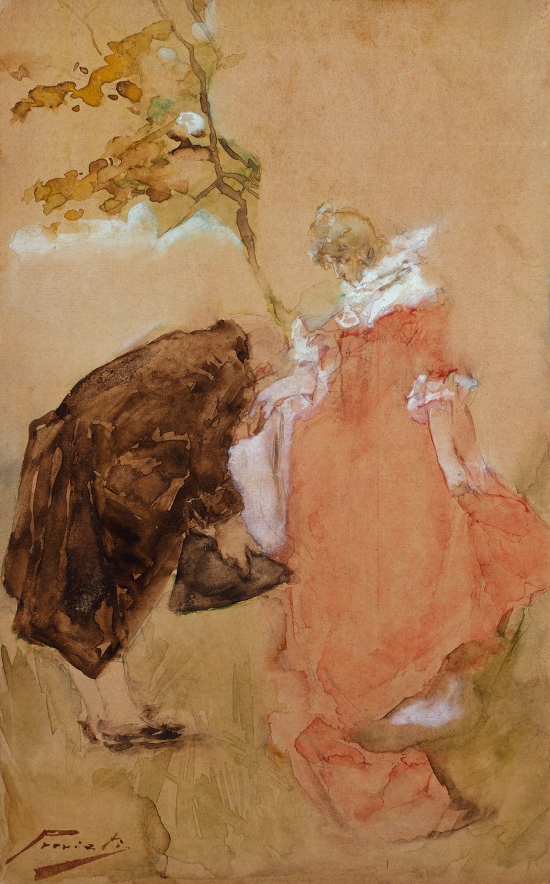 吻 作者 加埃塔诺·普雷维亚蒂（Gaetano Previati）