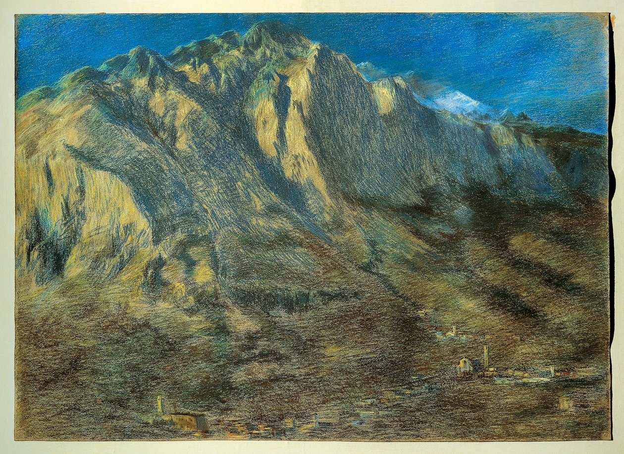 雷塞根山 作者 加埃塔诺·普雷维亚蒂（Gaetano Previati）