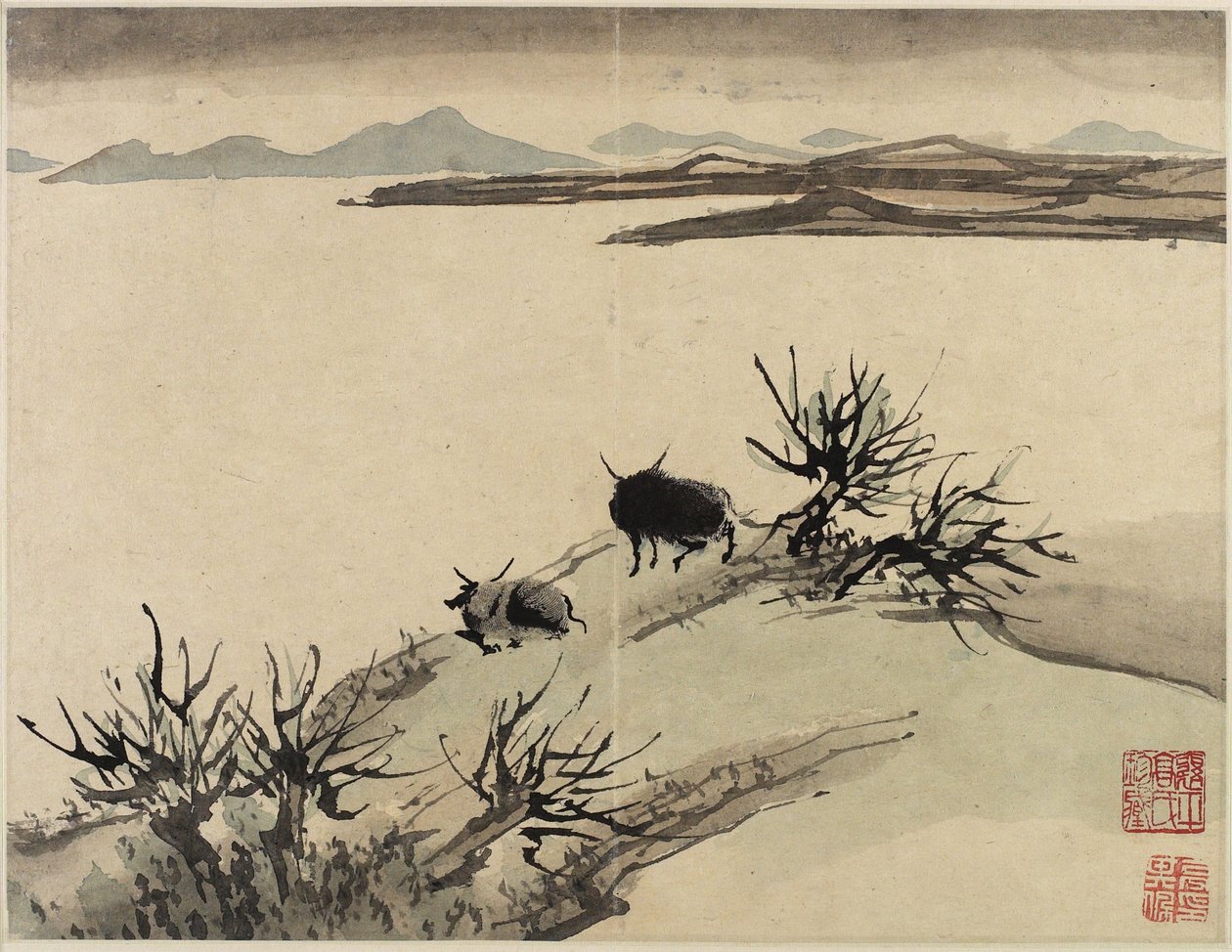 手指画，来自1684年的十张专辑 作者 高其培