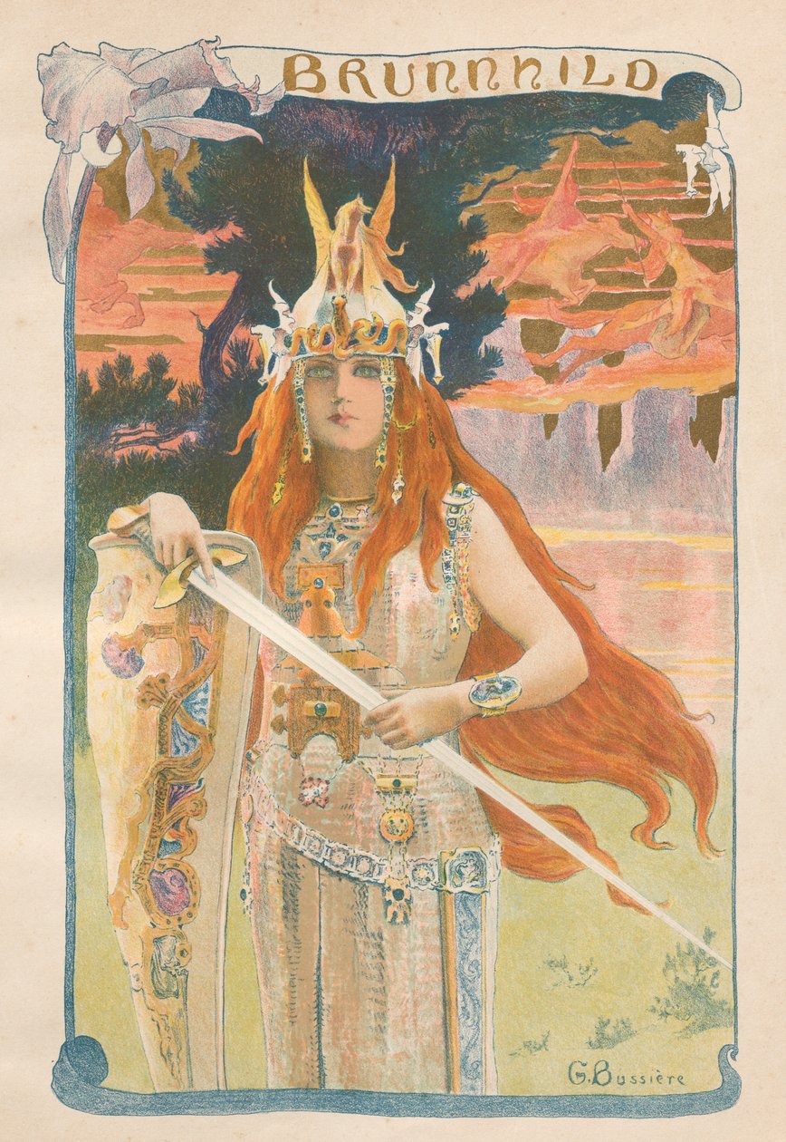 布伦希尔德，1899年。 作者 加斯顿布西埃