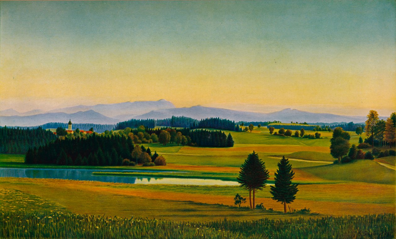 斯塔福德湖景观，c1931 作者 乔治·施林普夫