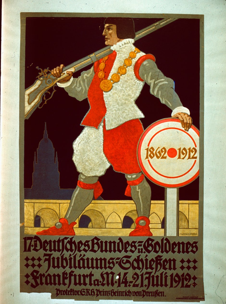 德国联邦金禧海报，1912年 作者 德国学校