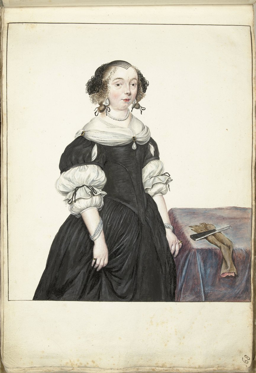 妇女肖像 作者 Gesina ter Borch
