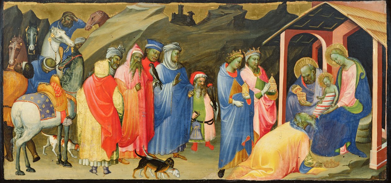 法师的崇拜，c.1408 作者 杰拉尔多·斯塔尼娜（Gherardo Starnina）