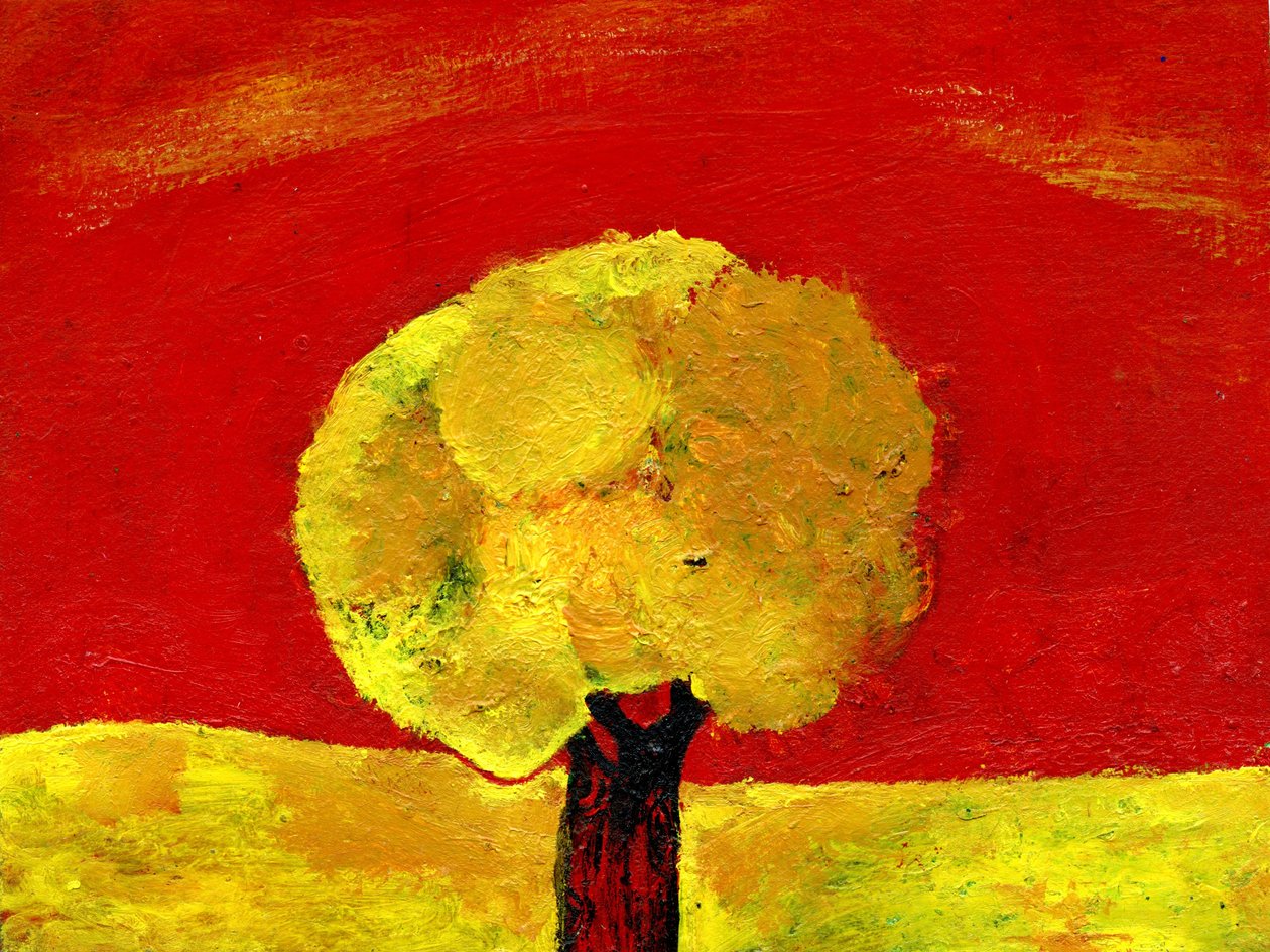 黄树，2006年，（纸上油） 作者 吉吉·萨德伯里