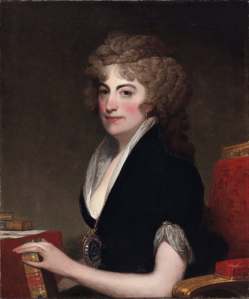 安妮愿意宾汉姆的肖像 作者 吉尔伯特·斯图尔特（Gilbert Stuart）