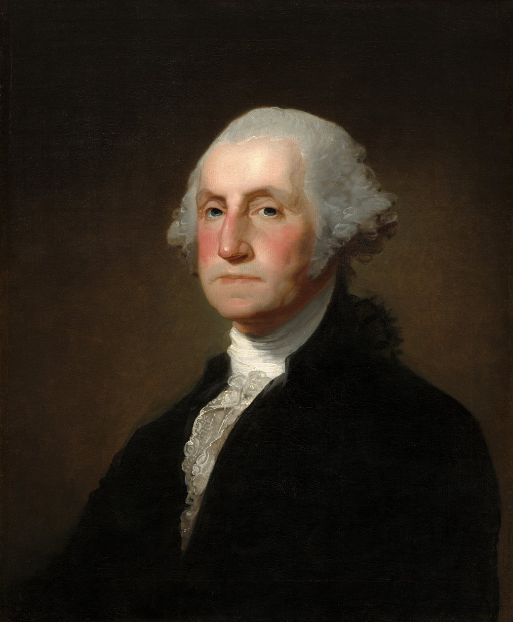 乔治-华盛顿，约1800年。 作者 吉尔伯特·斯图尔特（Gilbert Stuart）