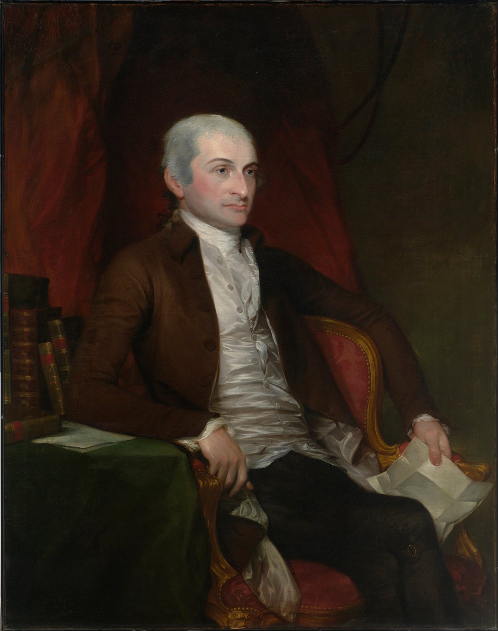 约翰·杰伊 作者 吉尔伯特·斯图尔特（Gilbert Stuart）