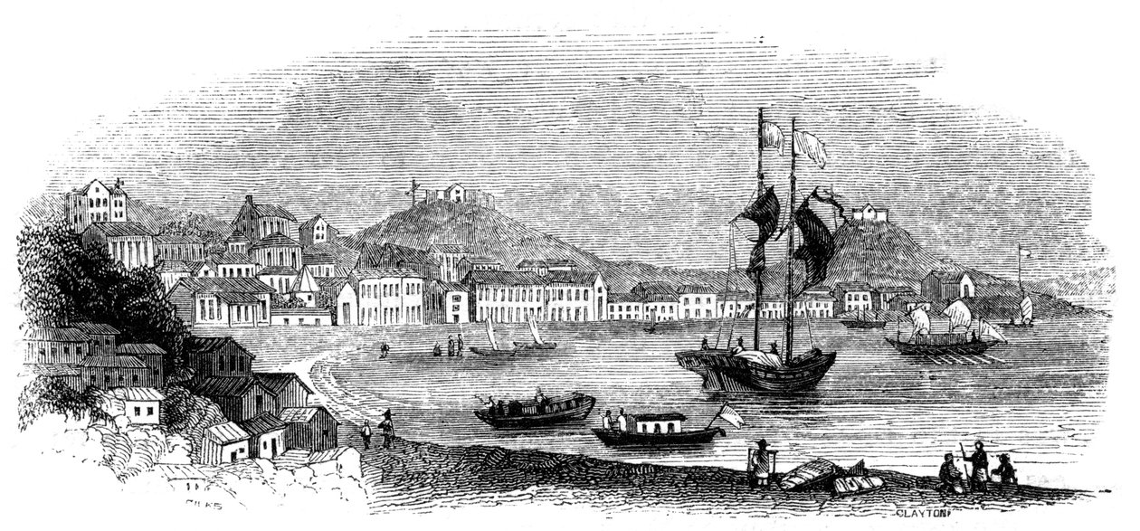 澳门风景，1847年 作者 吉尔斯