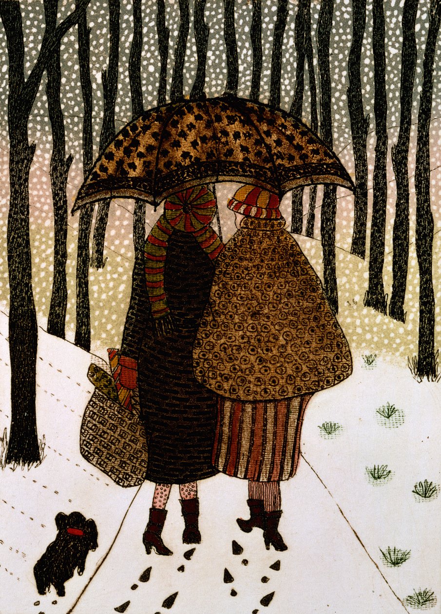 雪花（打印） 作者 吉莲·劳森（Gillian Lawson）