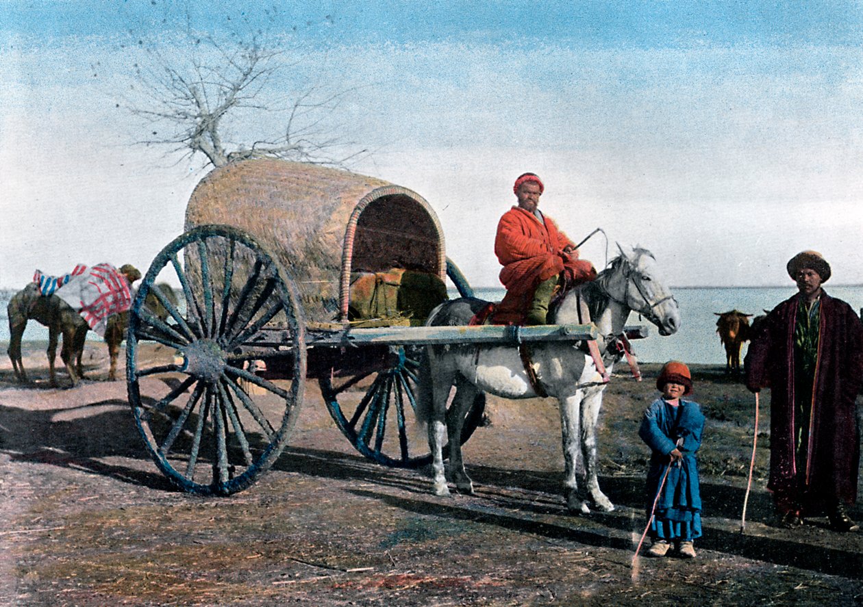 布哈拉旅行车，乌兹别克斯坦，c1890 作者 吉洛特