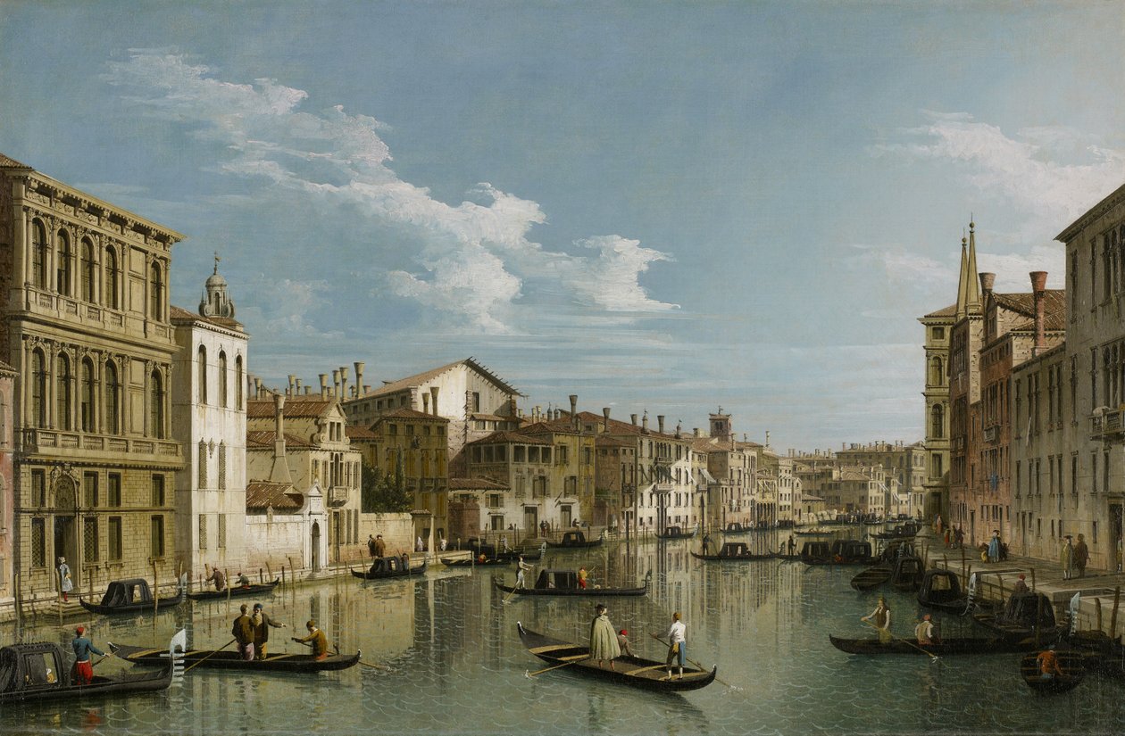 大运河从Palazzo Flangini到Palazzo Bembo，1740 作者 乔瓦尼·安东尼奥运河（Canaletto）