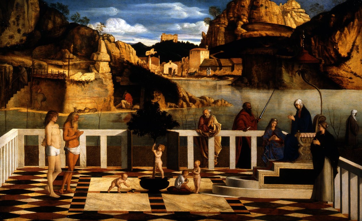 神圣的寓言 作者 乔凡尼·贝里尼（Giovanni Bellini）