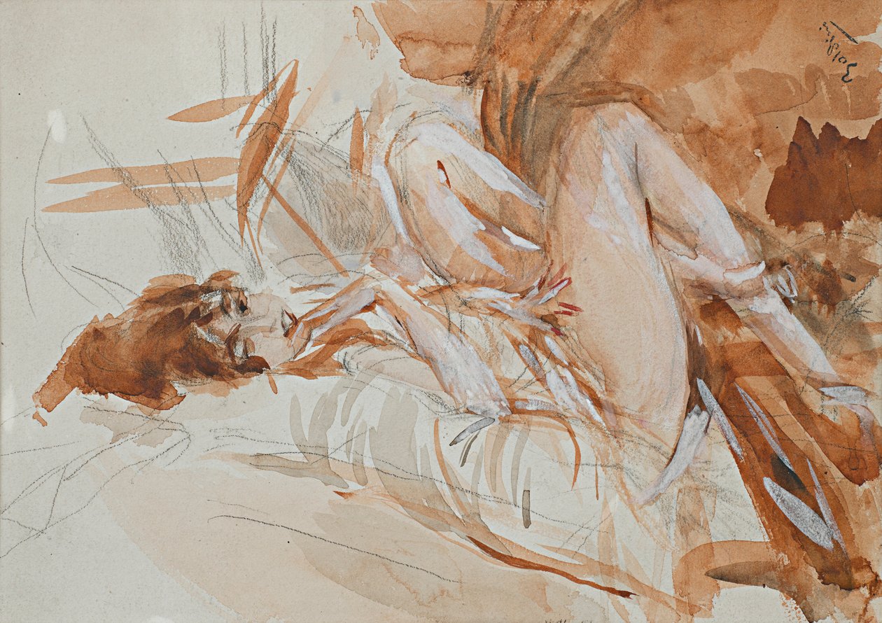 斜倚Ladyn 作者 乔凡尼·博尔迪尼（Giovanni Boldini）