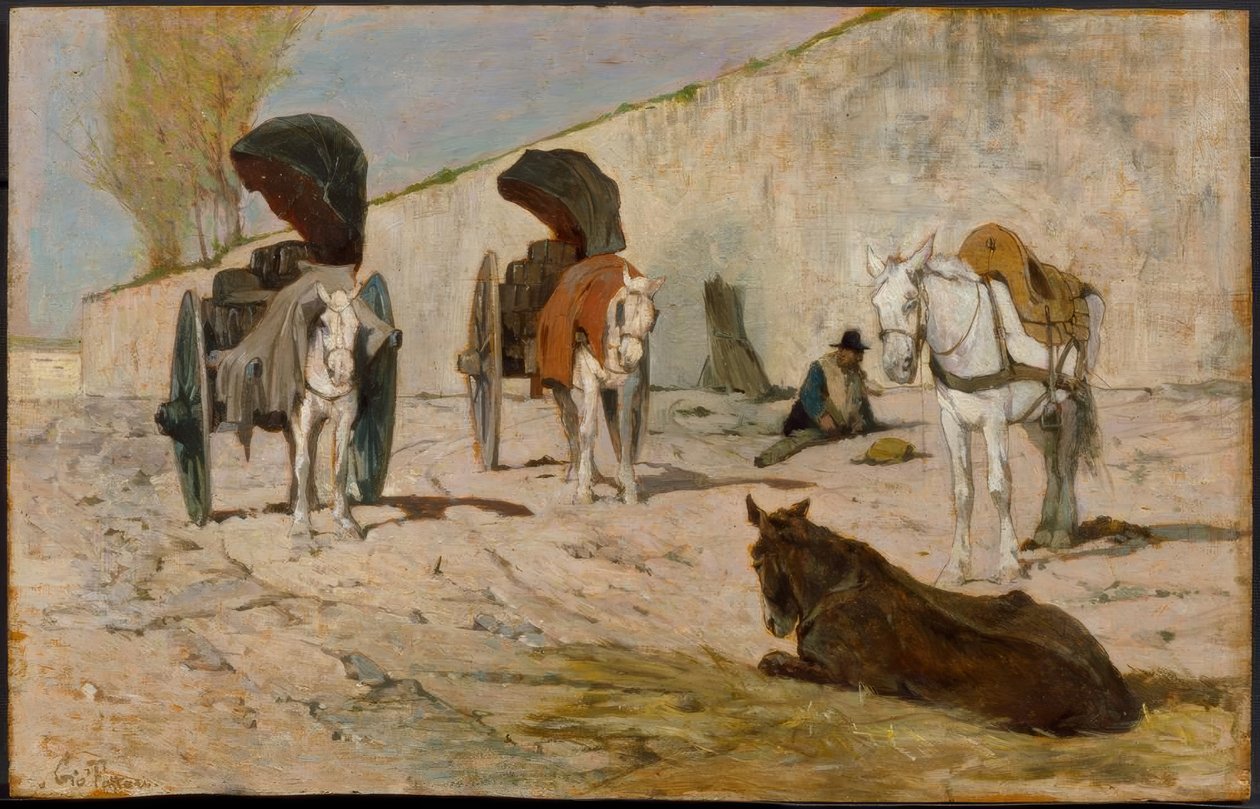 罗马独轮车 作者 乔凡尼·法托里（Giovanni Fattori）
