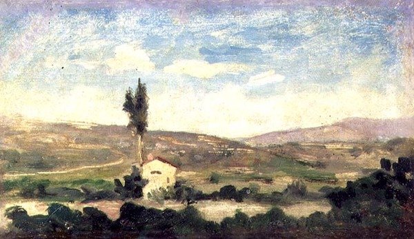 有白杨树的景观 作者 乔凡尼·博尔迪尼（Giovanni Boldini）