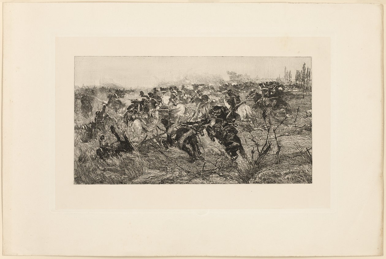 骑兵冲锋 作者 乔凡尼·法托里（Giovanni Fattori）