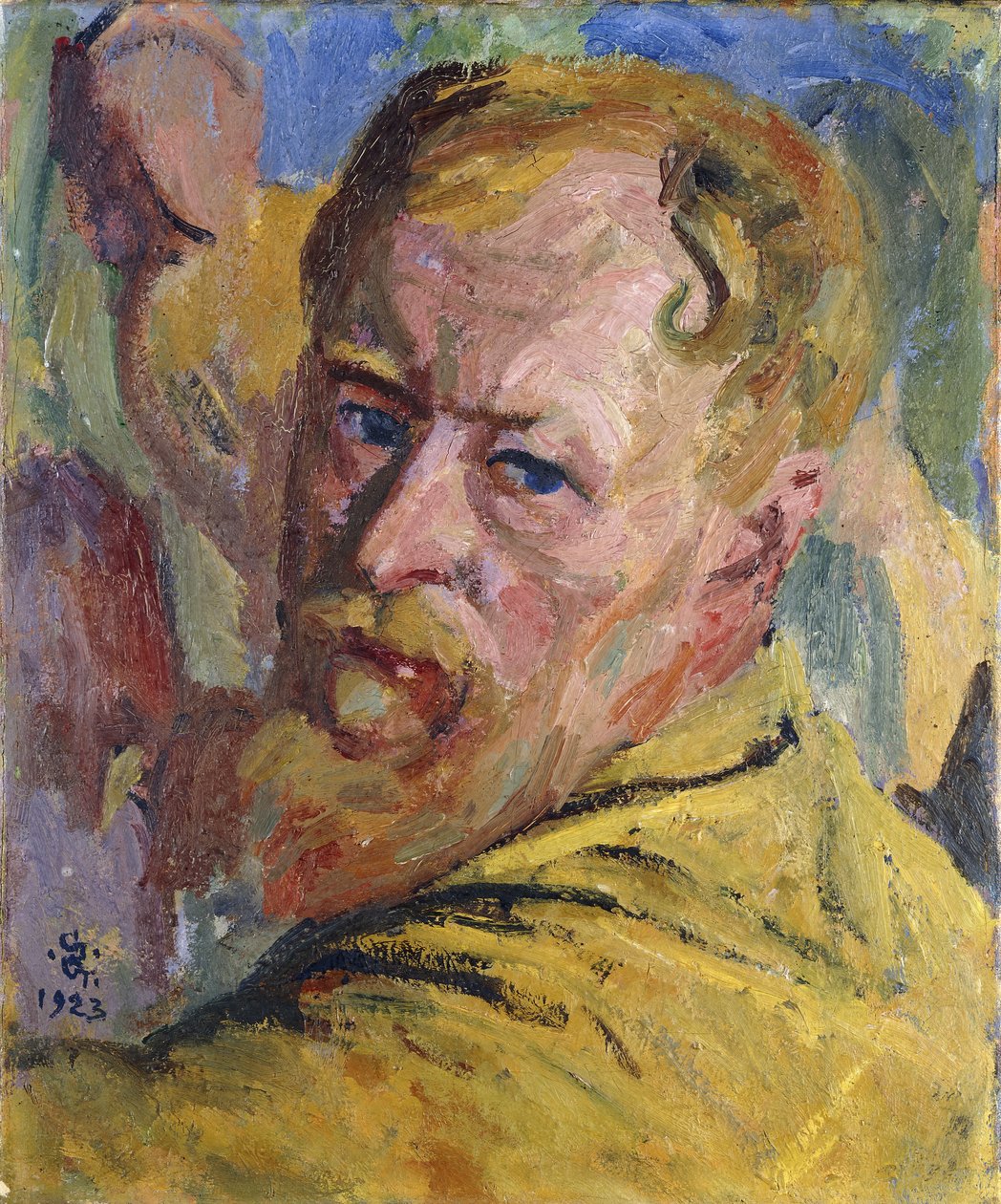 自画像，1923年 作者 乔瓦尼·贾科梅蒂