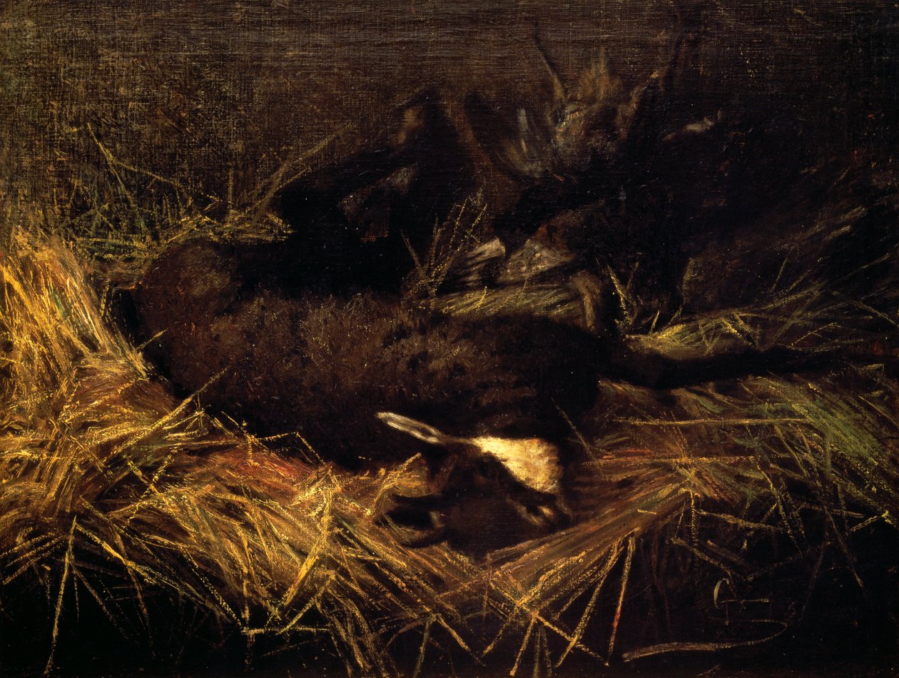 死亡的麂皮 作者 乔凡尼·塞甘蒂尼（Giovanni Segantini）