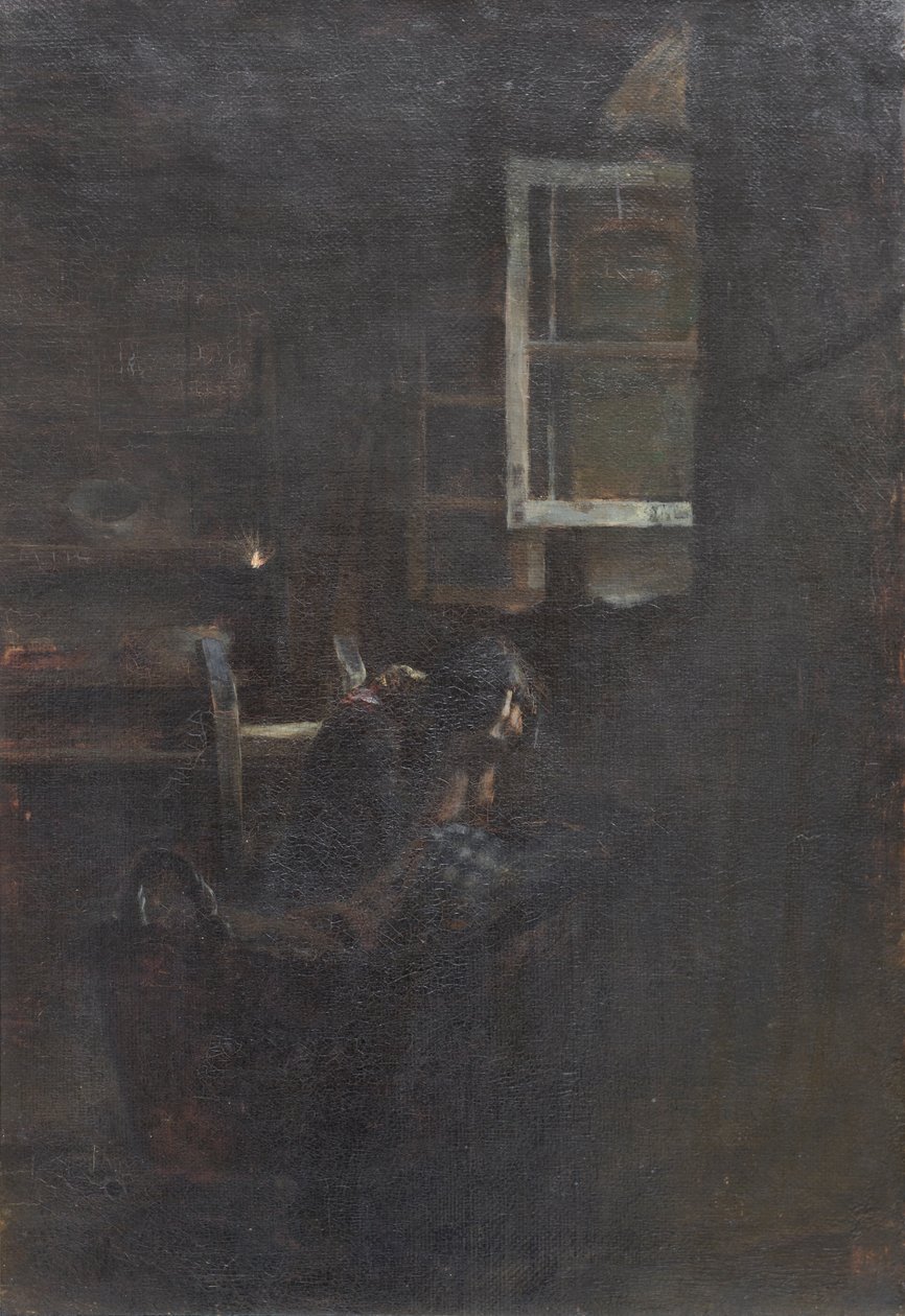 空空的摇篮 作者 乔凡尼·塞甘蒂尼（Giovanni Segantini）