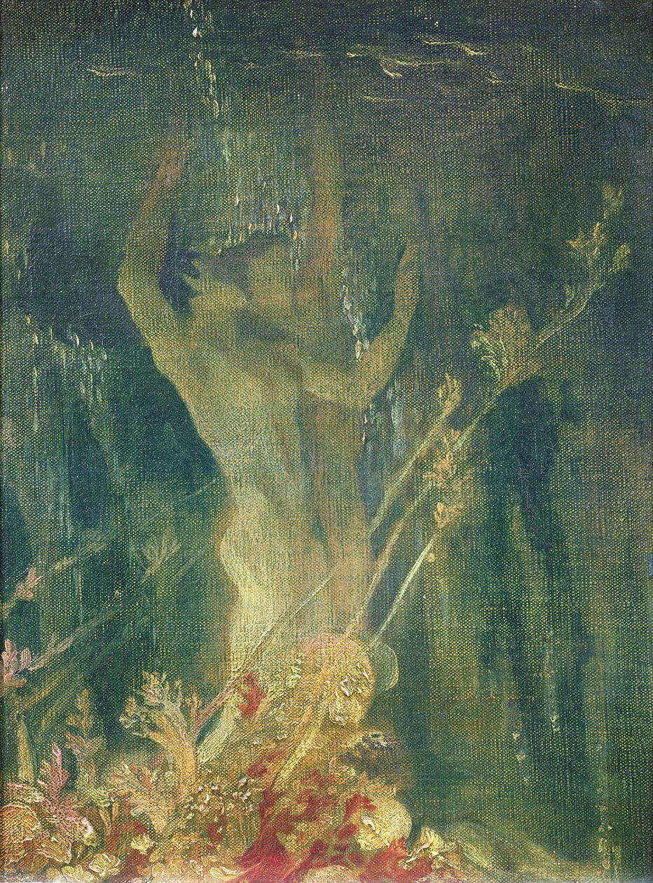在海下，c.1915 作者 格林·沃伦·菲尔波特