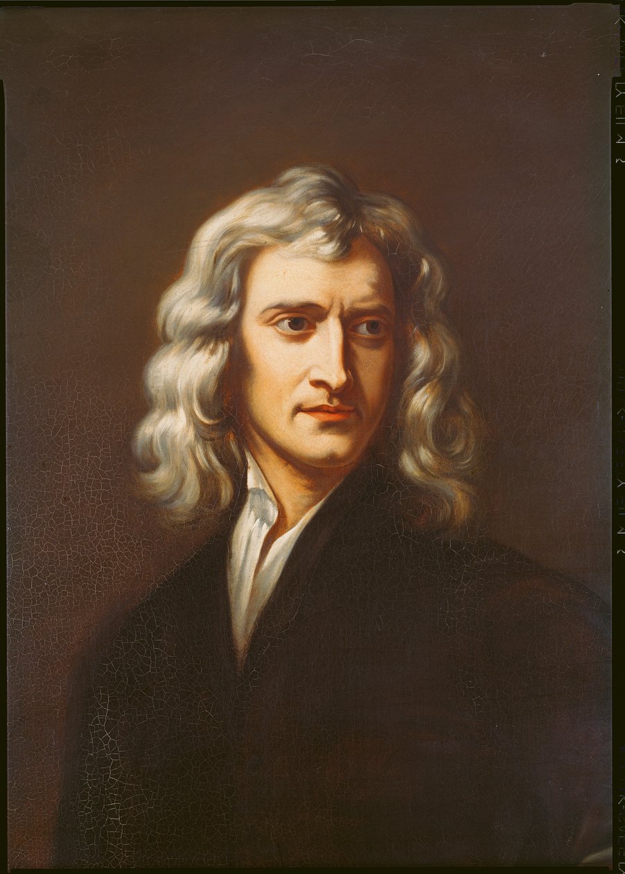 Sir Isaac Newton 1642-1723油画布细节159042 作者 戈弗雷·克纳勒