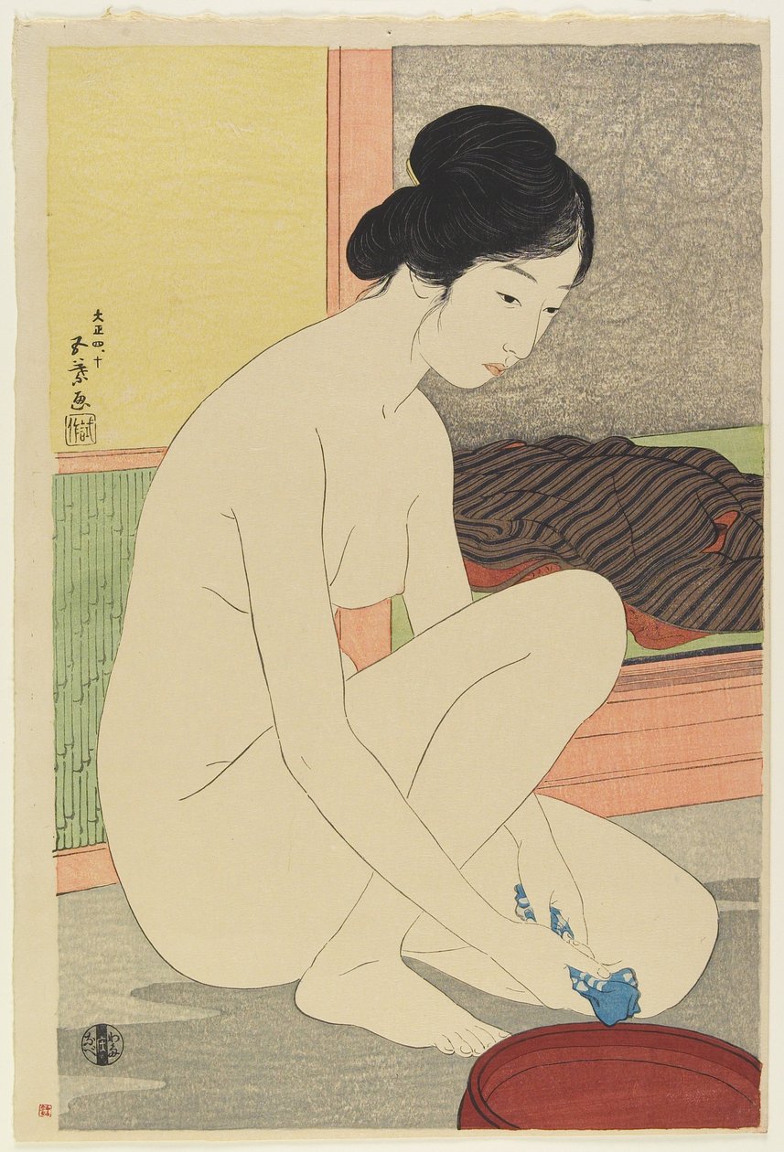 1915年10月在巴斯的女人 作者 桥口吾代