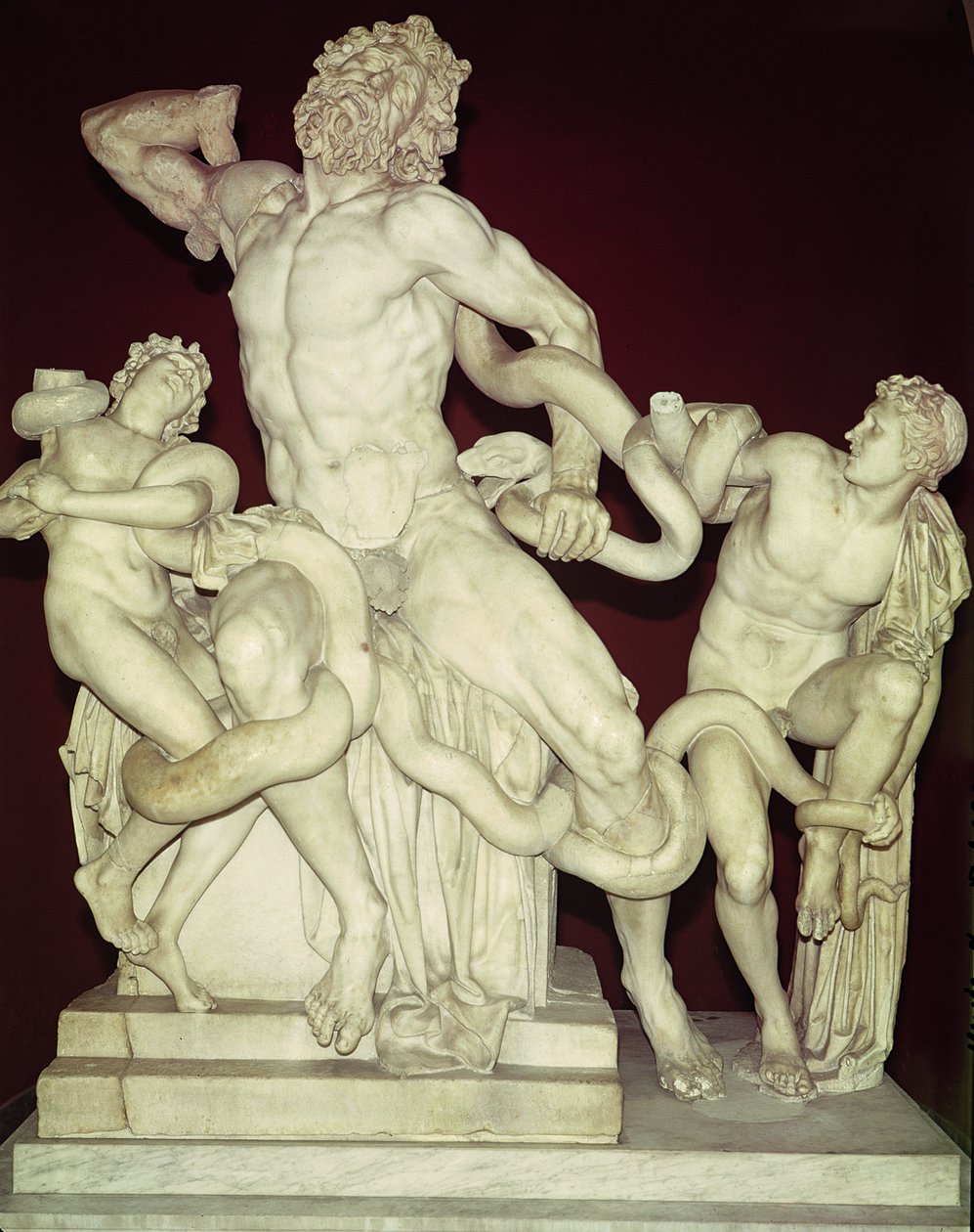 Laocoon，希腊化原始，1世纪（大理石） 作者 希腊文