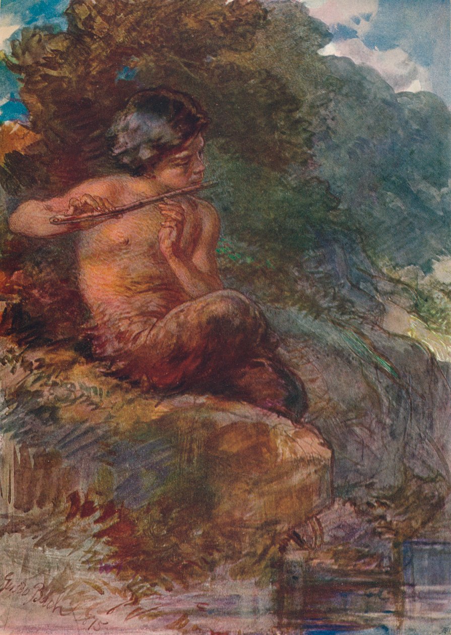 婴儿摇篮，1875年，1906年。 作者 吉多·巴赫
