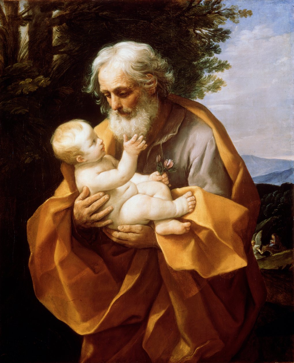 圣约瑟夫与婴儿基督，1620年代。 作者 吉多·雷尼（Guido Reni）