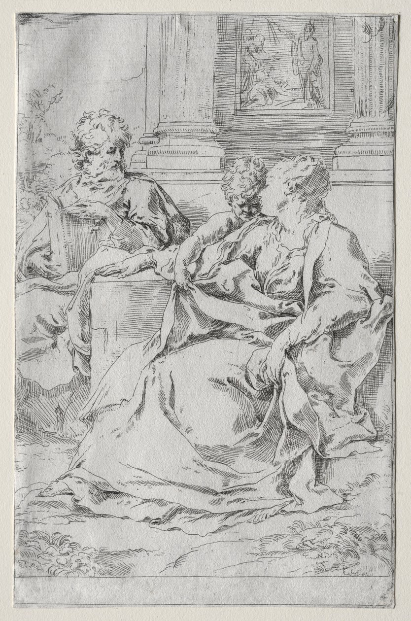神圣家族。 作者 吉多·雷尼（Guido Reni）