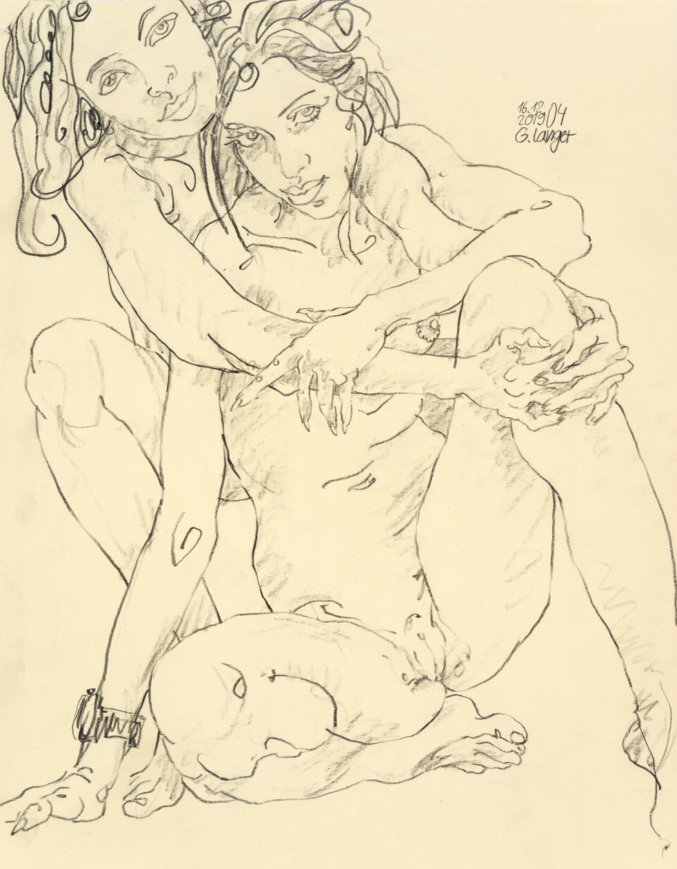 女性裸体，美好时光 作者 甘特·兰格