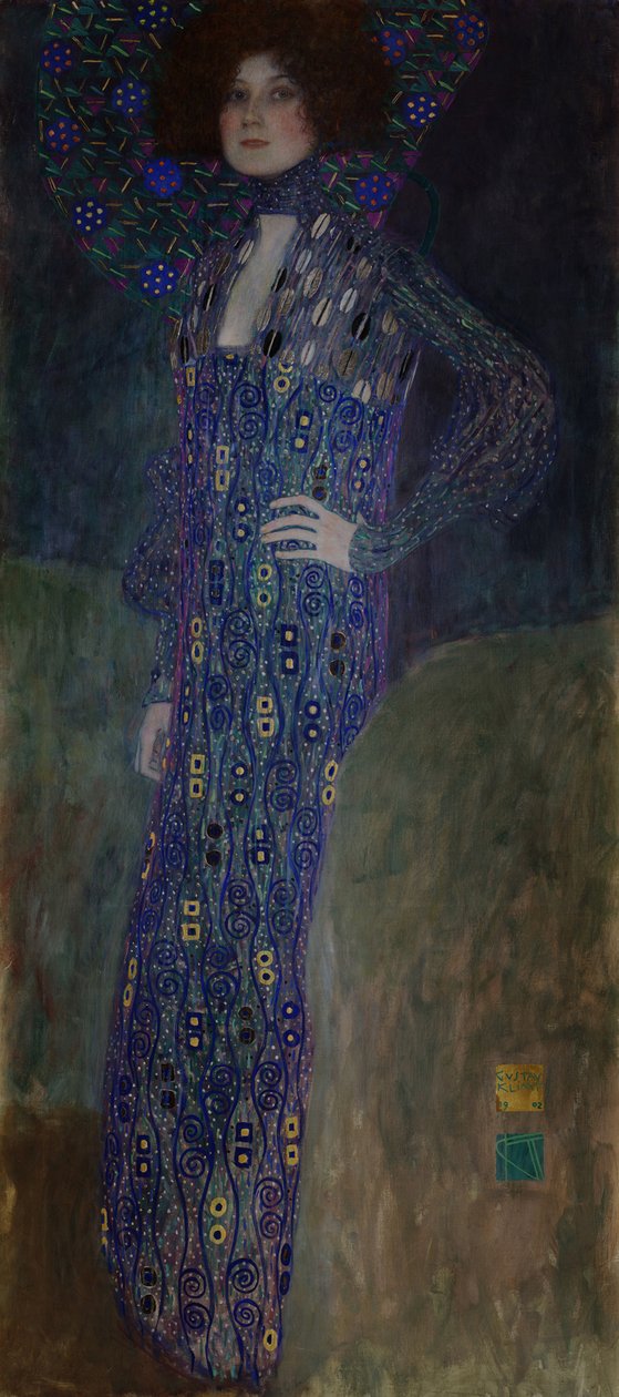 埃米莉·弗洛格（EmilieFlöge）的画像，1902年 作者 古斯塔夫·克里姆特