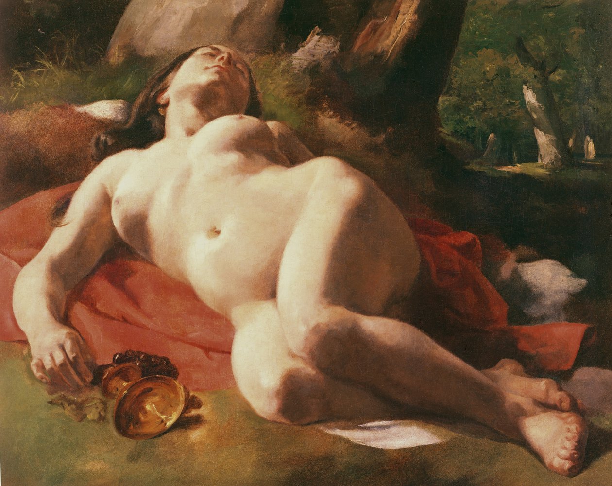 Bacchante，c.1844-47 作者 古斯塔夫·库尔贝