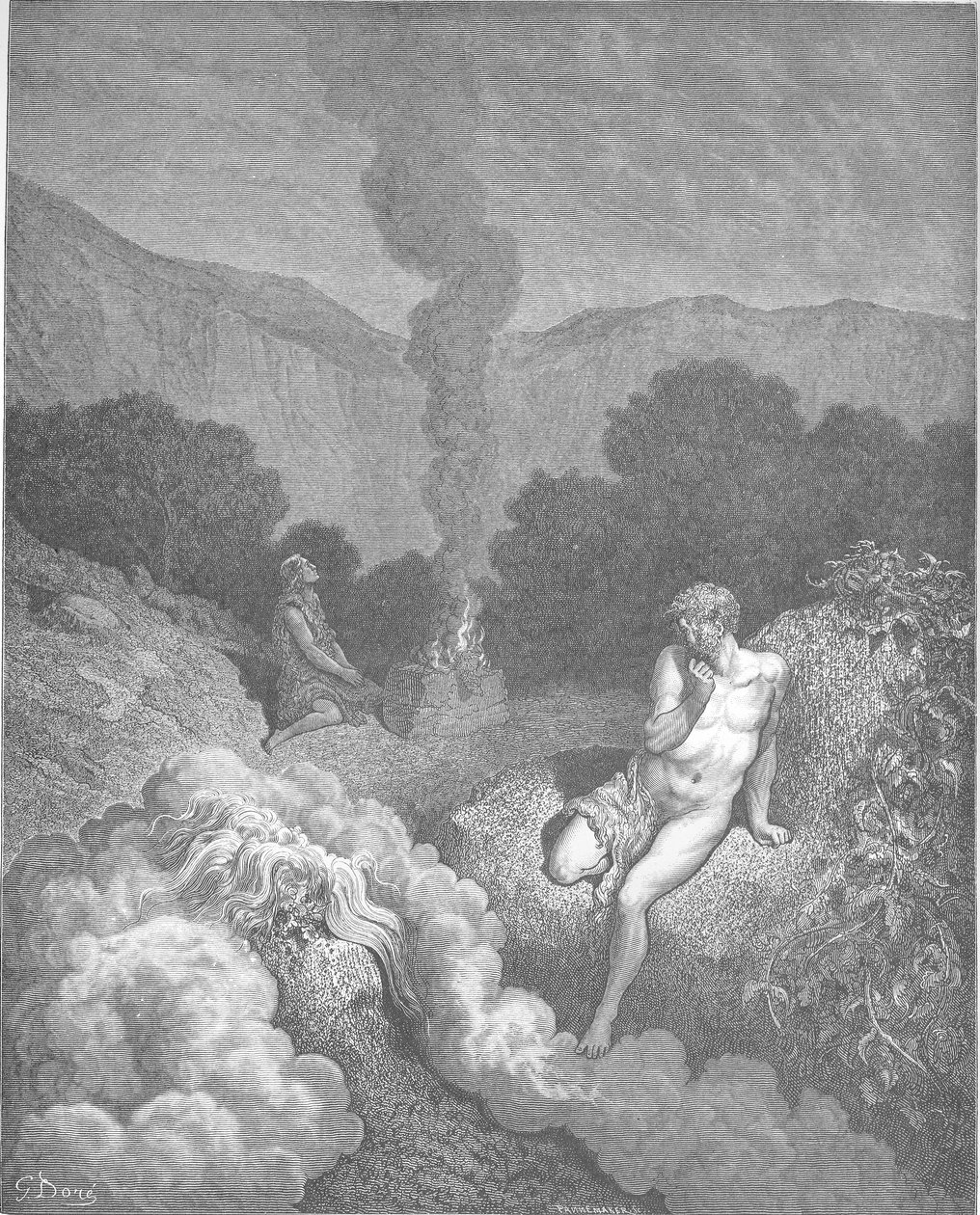 该隐和亚伯提供他们的牺牲 作者 古斯塔夫·多尔（Gustave Dore）