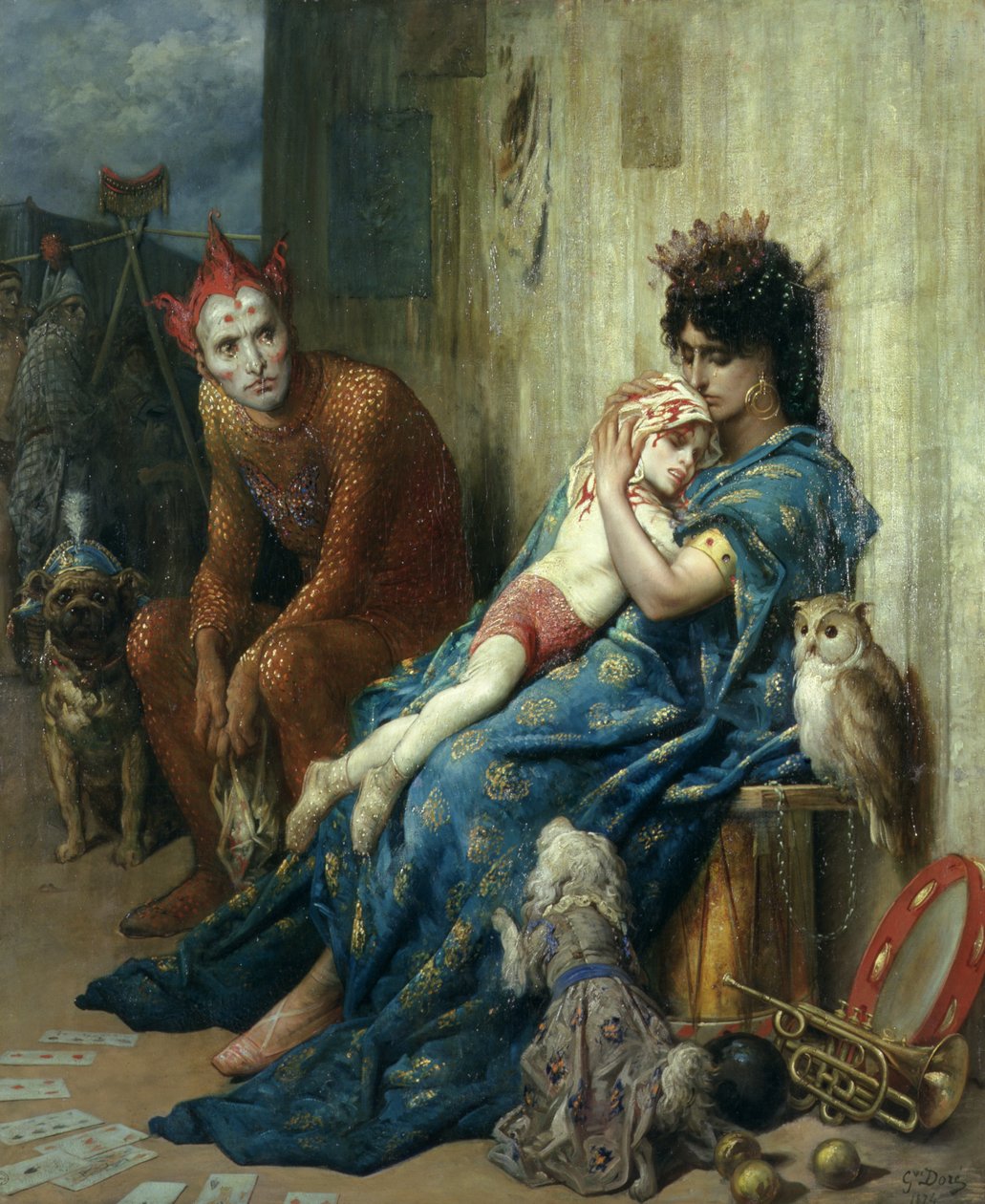 The Saltimbanques，1874 作者 古斯塔夫·多尔（Gustave Dore）