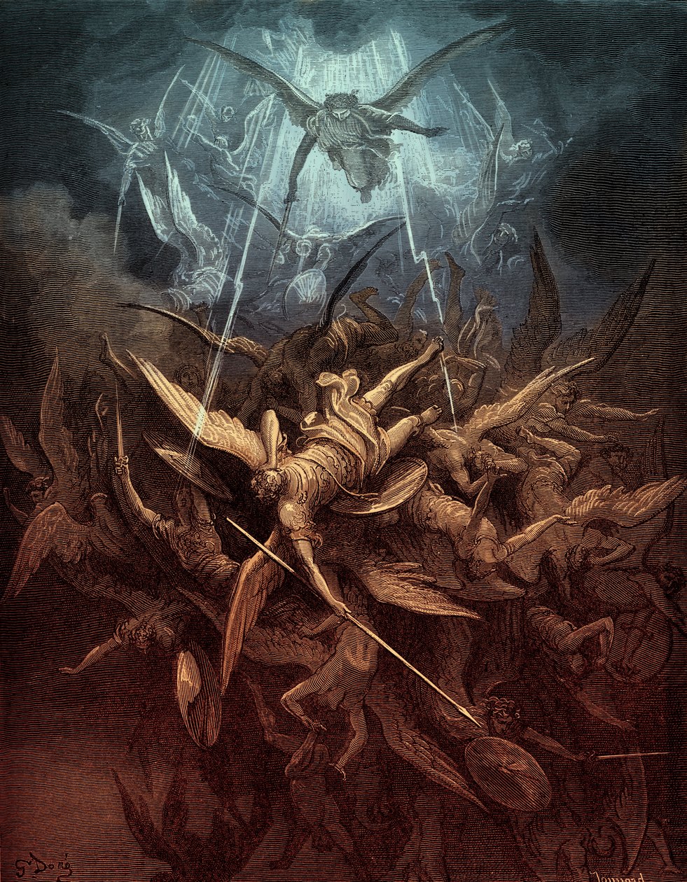 失乐园：反叛天使的堕落， 作者 古斯塔夫·多尔（Gustave Dore）