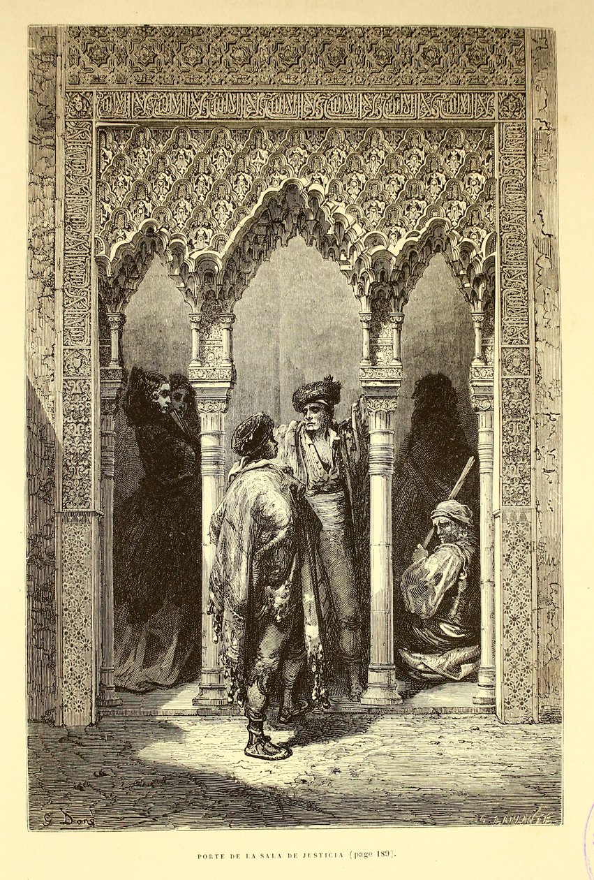 法庭的门 作者 古斯塔夫·多尔（Gustave Dore）