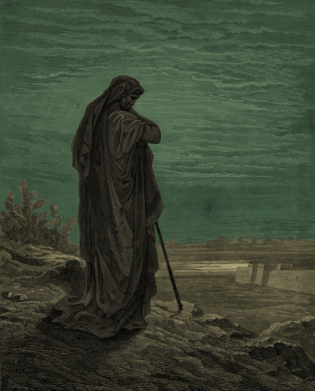 先知阿莫斯，由古斯塔夫·多雷雕刻。 - 圣经 作者 古斯塔夫·多尔（Gustave Dore）