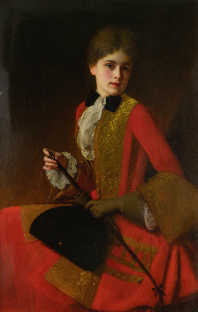骑马习惯的女孩 作者 古斯塔夫·雅克（Gustave Jacquet）
